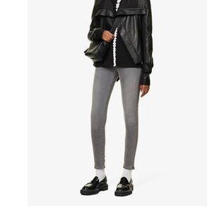 Ag Jeans Women's Grey The Farrah Skinny High-rise Jeans